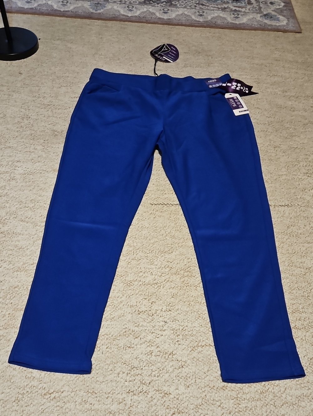 Hype Cobalt Blue Straight-Leg Pull-On Trousers